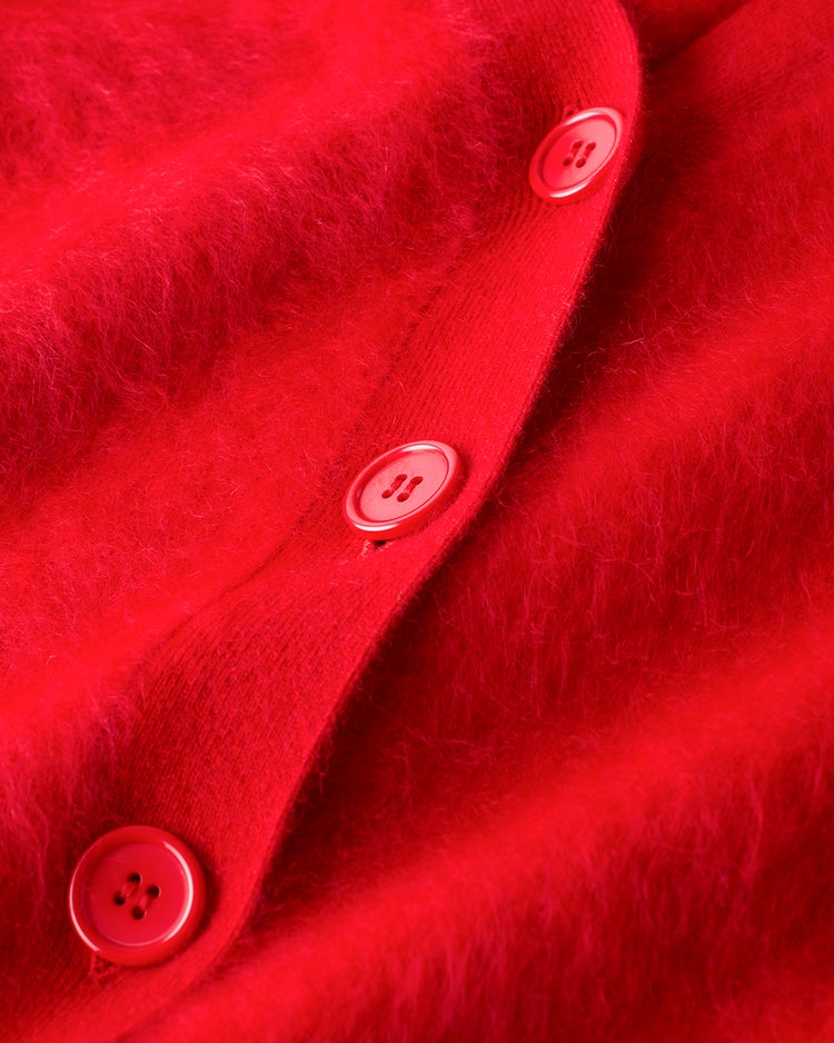 ミンクタッチカシミヤ・カーディガン 詳細画像 レッド 5