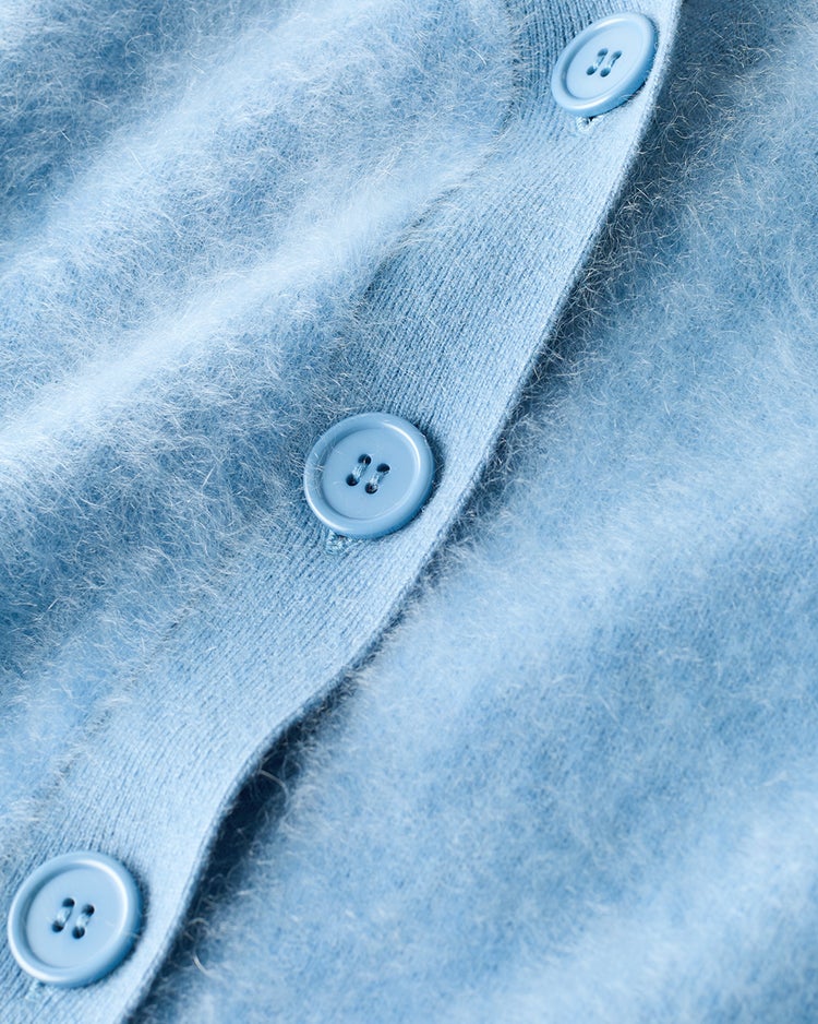 ミンクタッチカシミヤ・カーディガン 詳細画像 ペールブルー 7