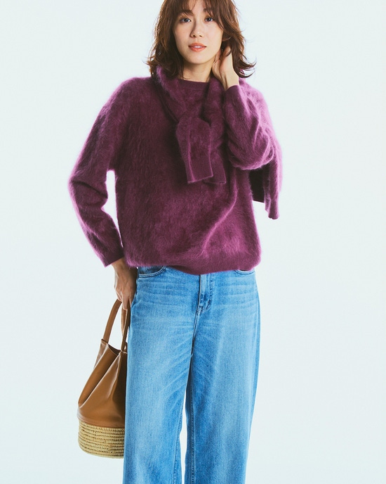 ミンクタッチカシミヤ・カーディガン