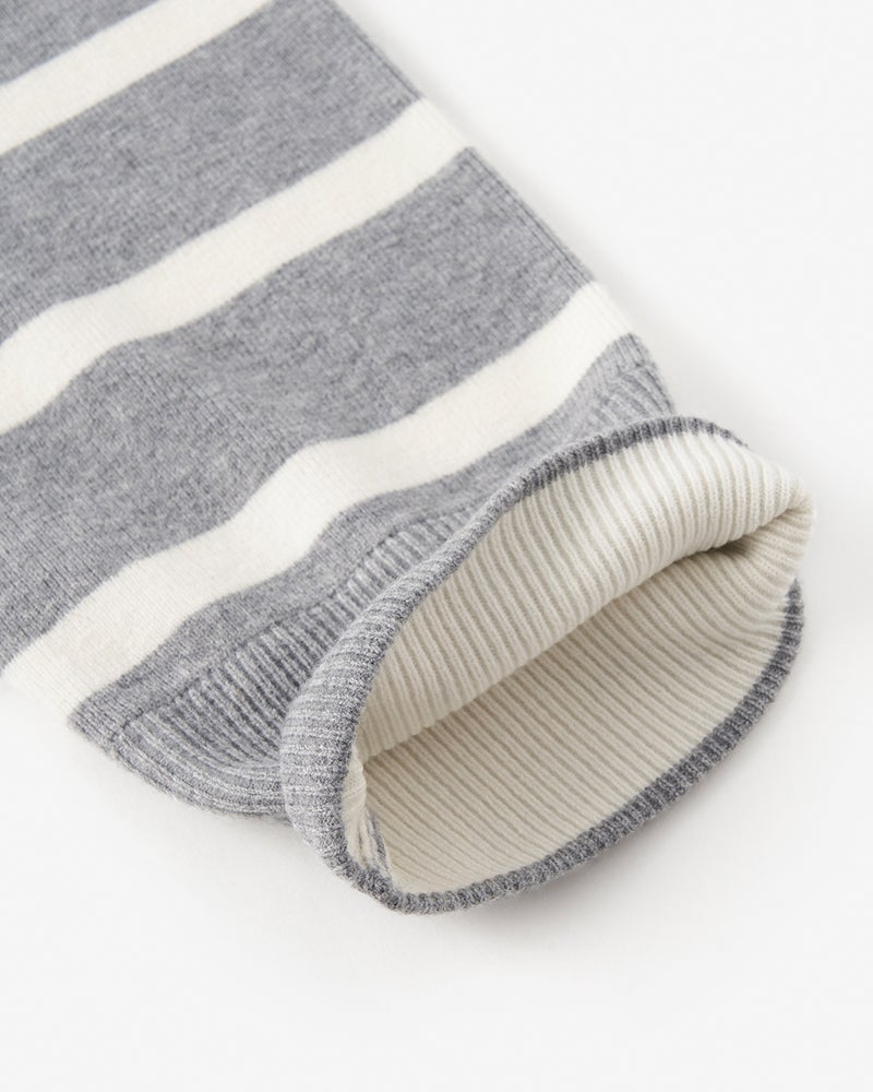 ウール混・ドロップショルダーセーター 詳細画像 グレーパターン 3