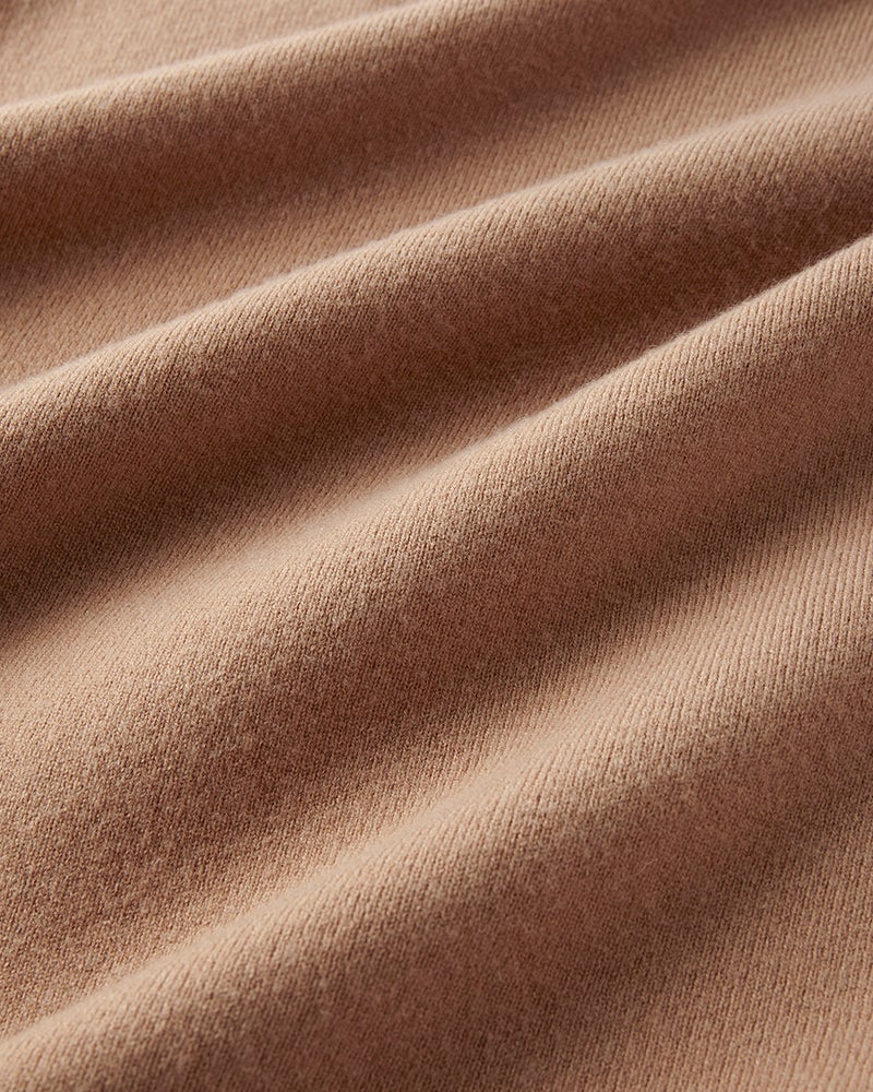 ウール混・ドロップショルダーセーター 詳細画像 キャメル 4