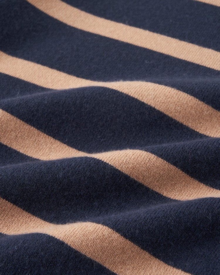 ウール混・ドロップショルダーセーター 詳細画像 ミッドナイトパターン 3