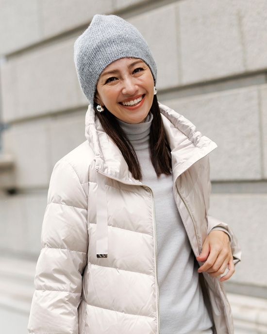 ラメ糸スパンコール・ニットビーニー