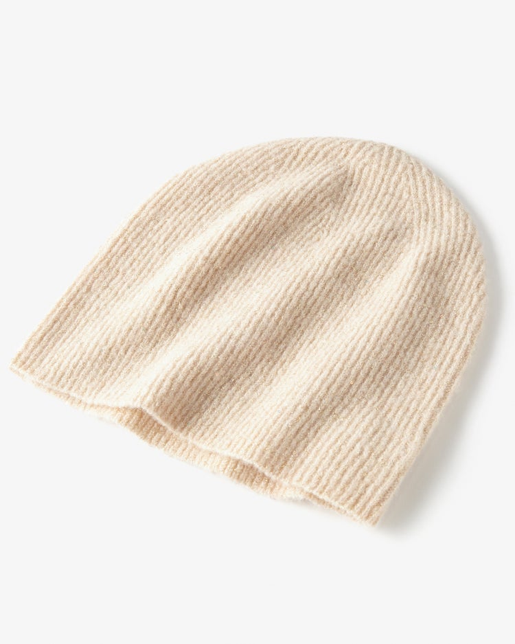 ラメ糸スパンコール・ニットビーニー 詳細画像 シャンパン 6