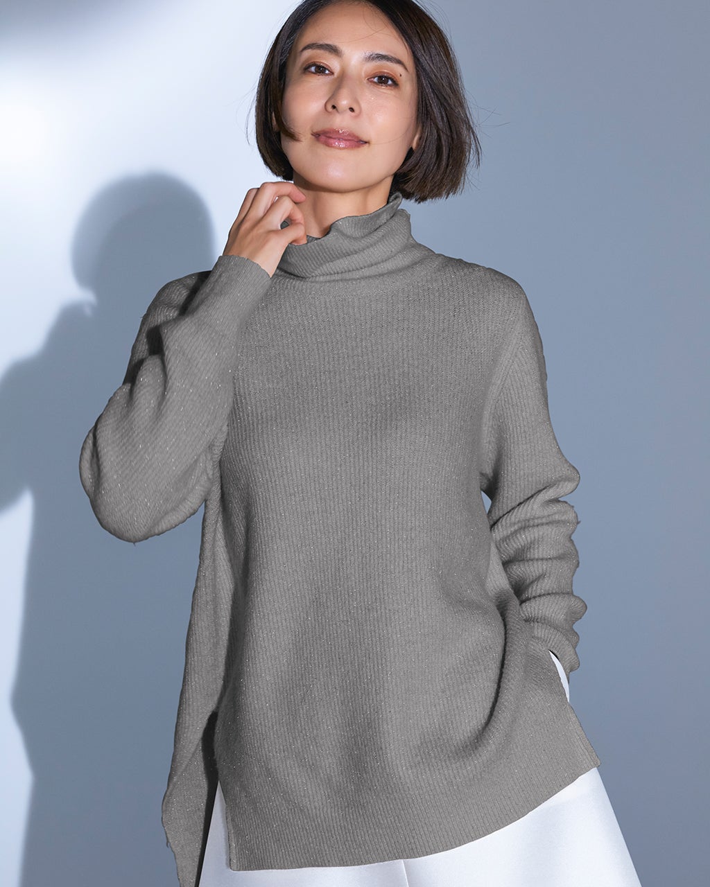 マシュマロエアーニット レディスタートルネック Lサイズ 【UCHINO公式