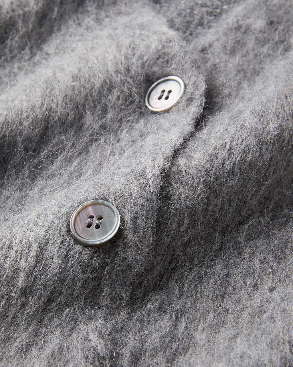 モヘア混シャギー・Vネックカーディガン/DoCLASSE