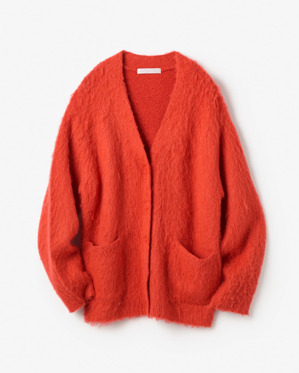 モヘア混シャギー・Vネックカーディガン/40代50代からのレディース