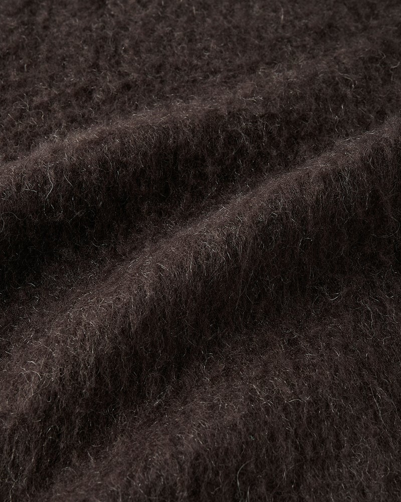 モヘア混シャギー・2WAYプルオーバーニット 詳細画像 ダークブラウン 2