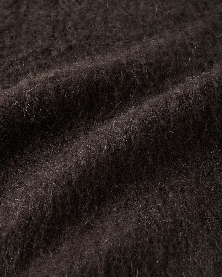 モヘア混シャギー・2WAYプルオーバーニット 詳細画像 ダークブラウン 2