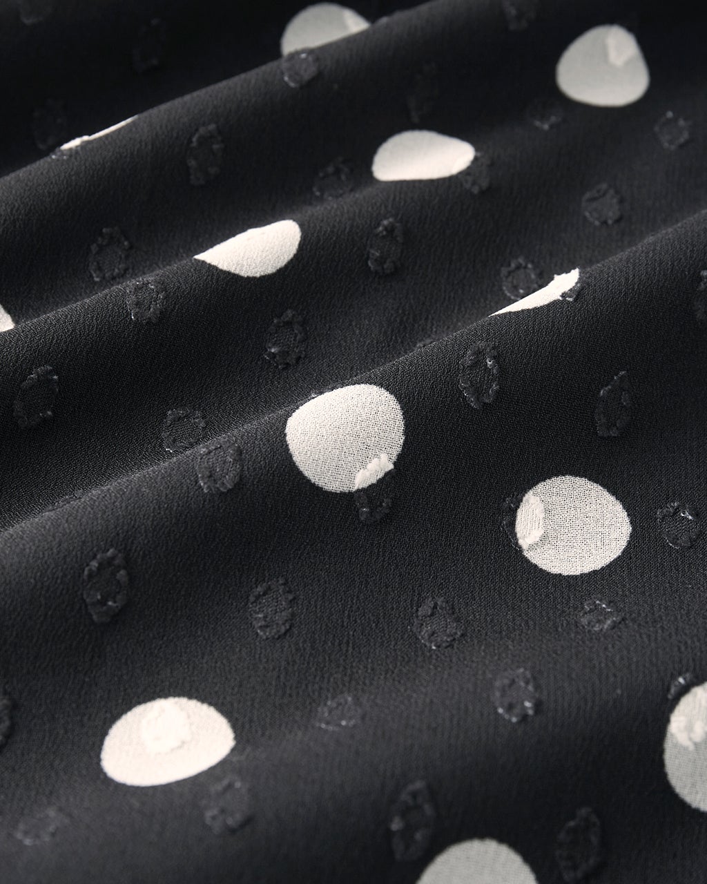 ドットジャカード・ギャザーワンピース/40代50代からのレディース