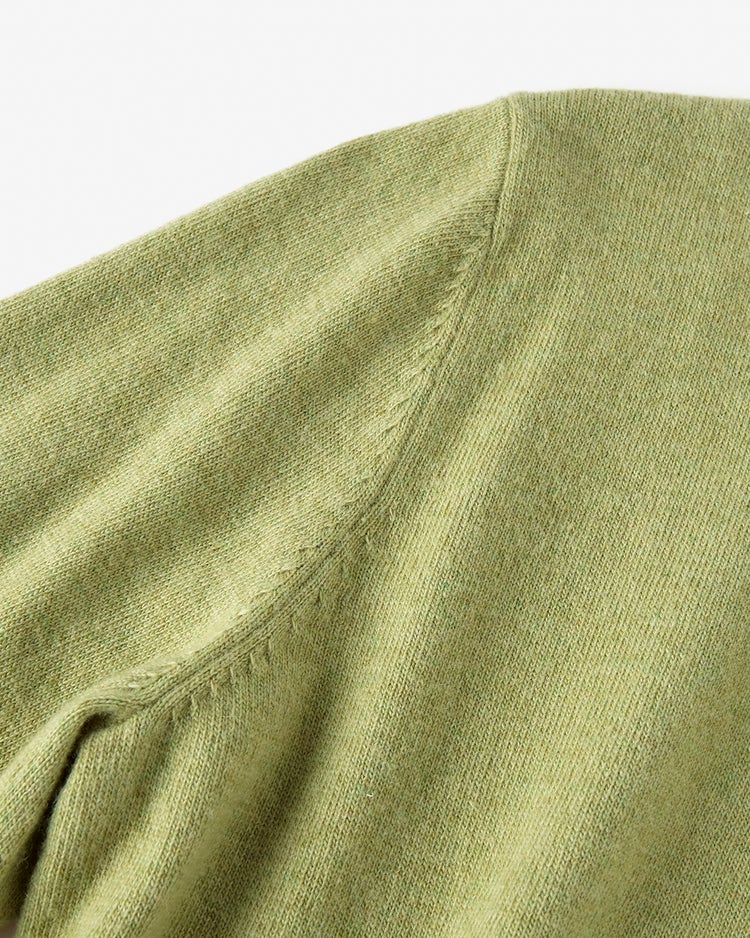 ウール混ニット・プチフリルセーター 詳細画像 ピスタチオ 4