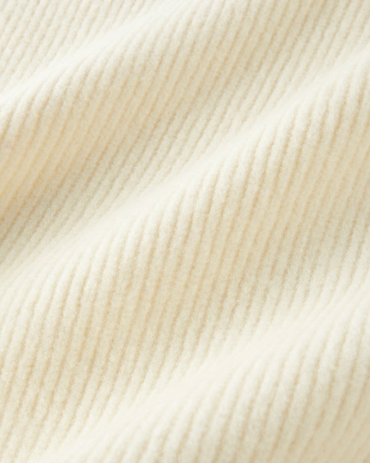 片畦編み・裾ボタンライン使いセーター 詳細画像 オフホワイト 4