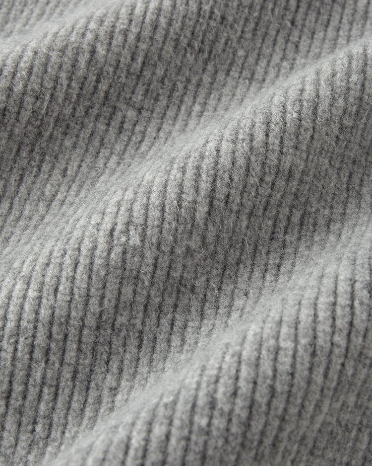 片畦編み・裾ボタンライン使いセーター 詳細画像 グレー 5