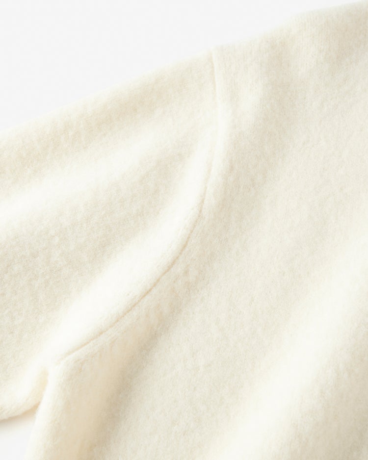 ストレッチウール・ボーダーロングニット 詳細画像 オフホワイト 3