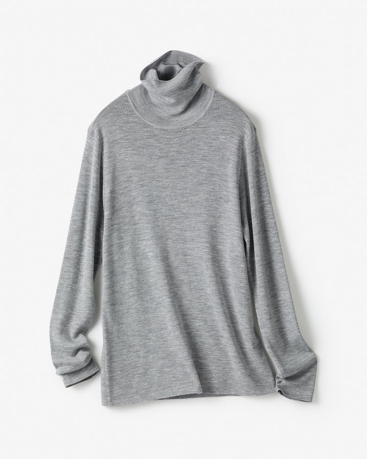 スフレウール・ノーシームタートル 詳細画像 ライトグレー 4