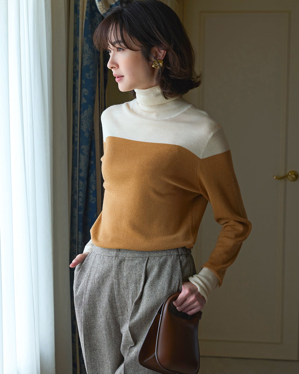 スフレウール・ノーシームタートル/40代50代からのレディース