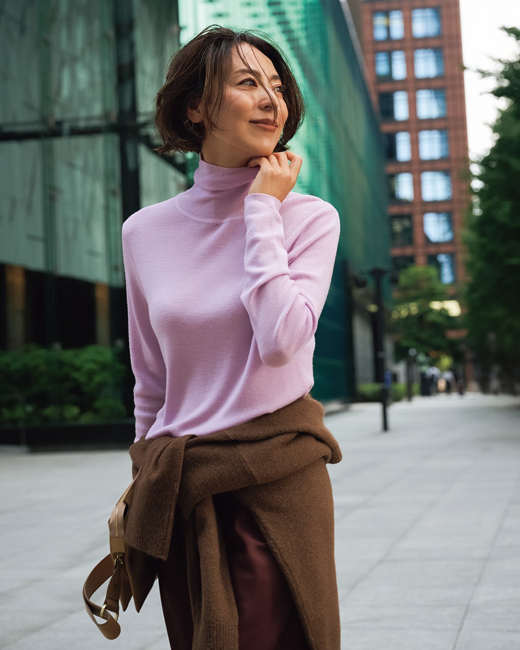 レディース ニット・セーター（パープル）一覧/40代50代からの