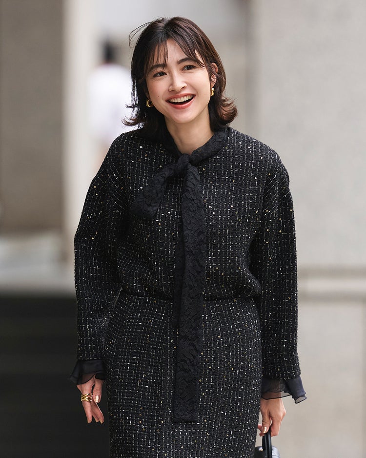 ツイーディジャカード・プルオーバー 詳細画像 ブラック 1