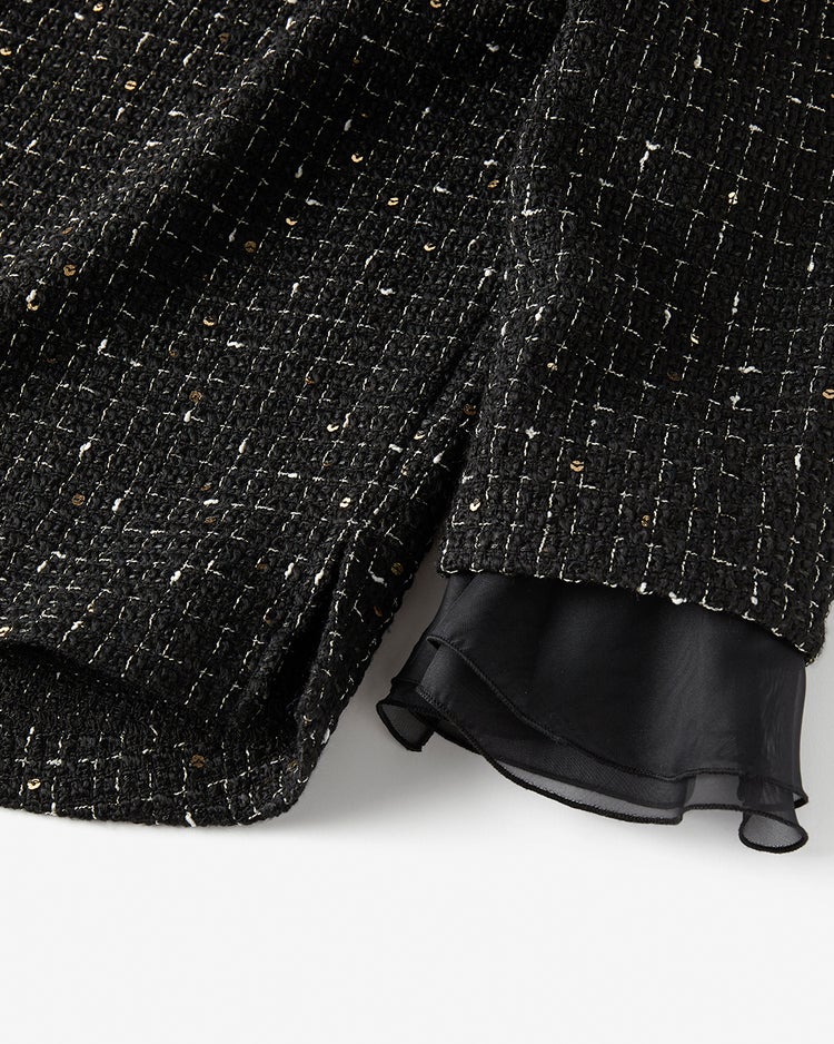 ツイーディジャカード・プルオーバー 詳細画像 ブラック 2