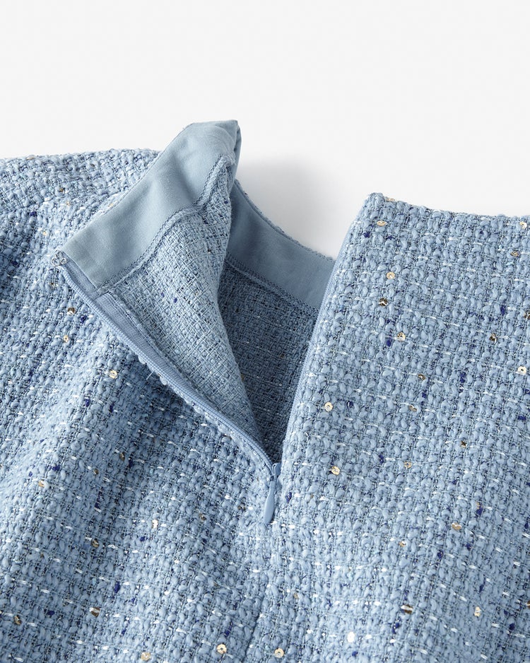 ツイーディジャカード・プルオーバー 詳細画像 ブルー 3