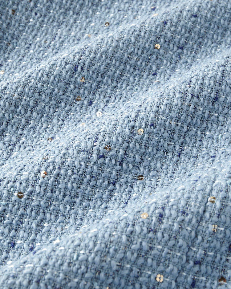 ツイーディジャカード・プルオーバー 詳細画像 ブルー 5