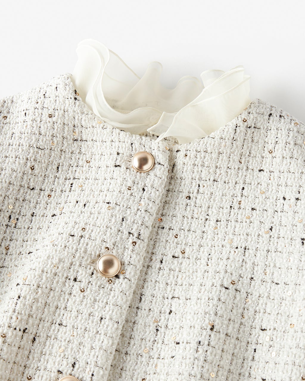 ツイーディジャカード・異素材コンビジャケット/DoCLASSE