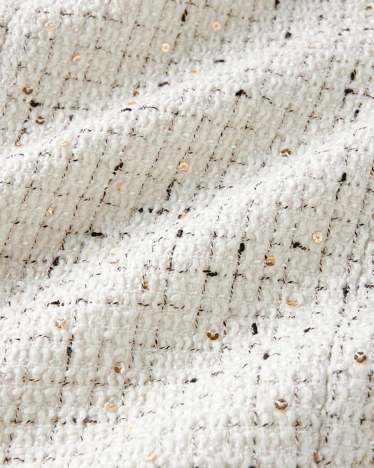ツイーディジャカード・異素材コンビジャケット 詳細画像 オフホワイト 5