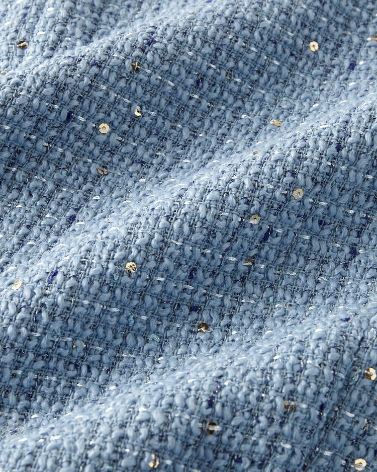 ツイーディジャカード・異素材コンビジャケット 詳細画像 ブルー 8