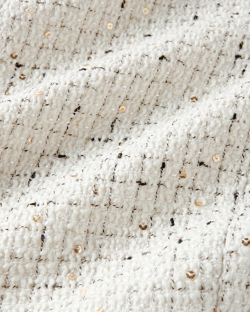 ツイーディジャカード・ミディスカート 詳細画像 オフホワイト 2