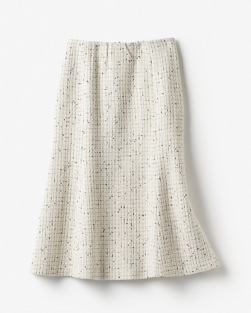 ツイーディジャカード・ミディスカート 詳細画像 オフホワイト 3