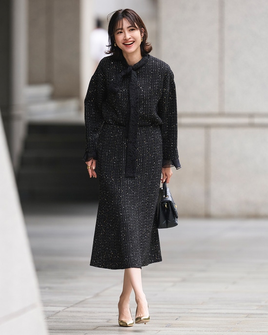 ツイーディジャカード・ミディスカート