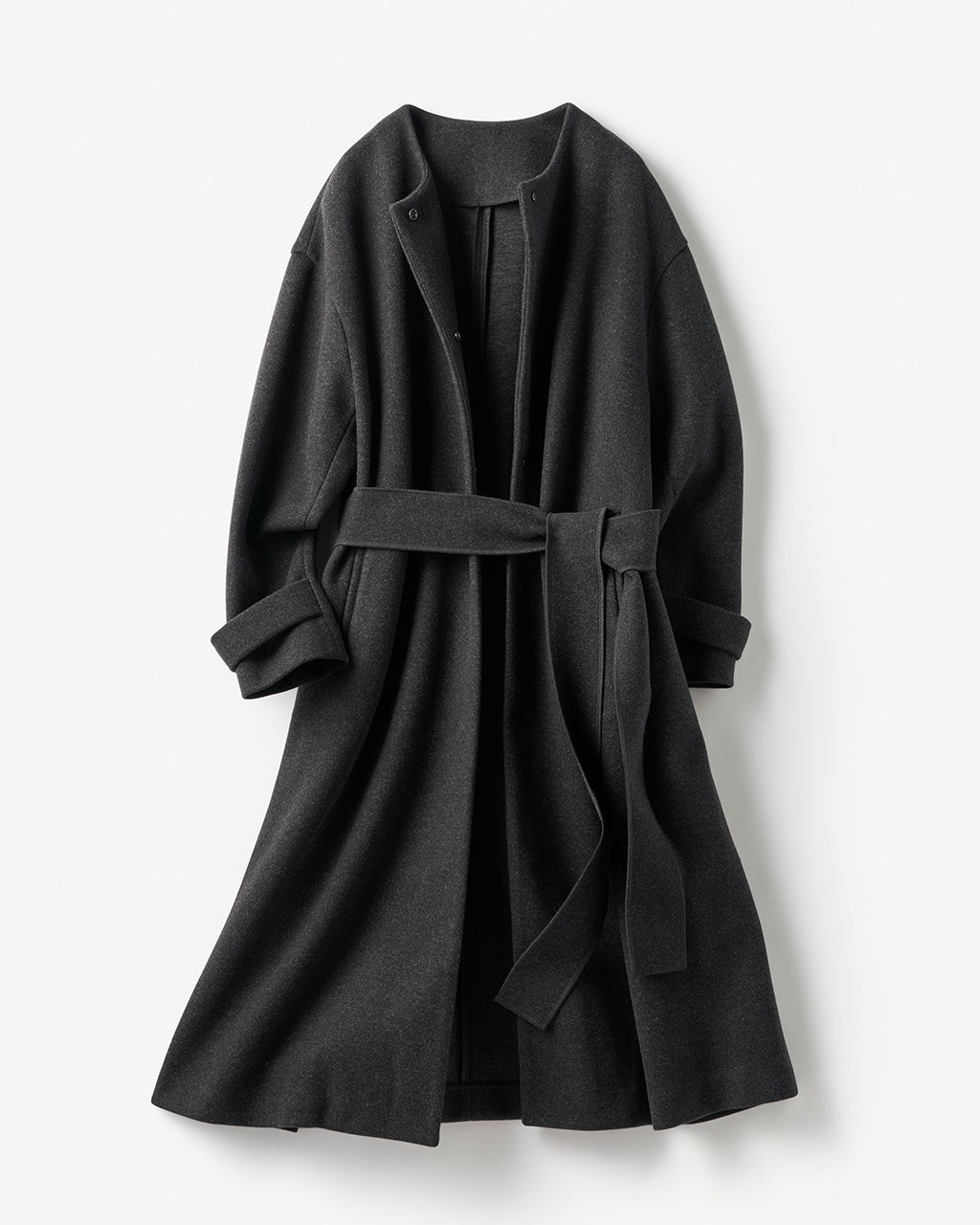 ウールライクニードル・ロングコート/40代50代からのレディース