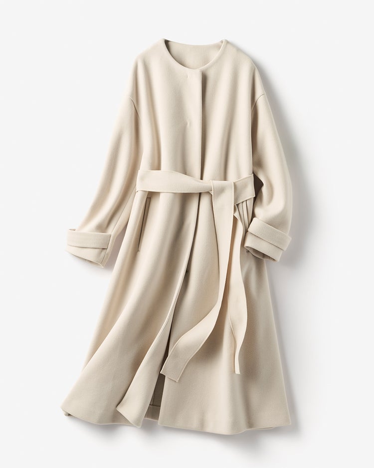 ウールライクニードル・ロングコート 詳細画像 ライトベージュ 5