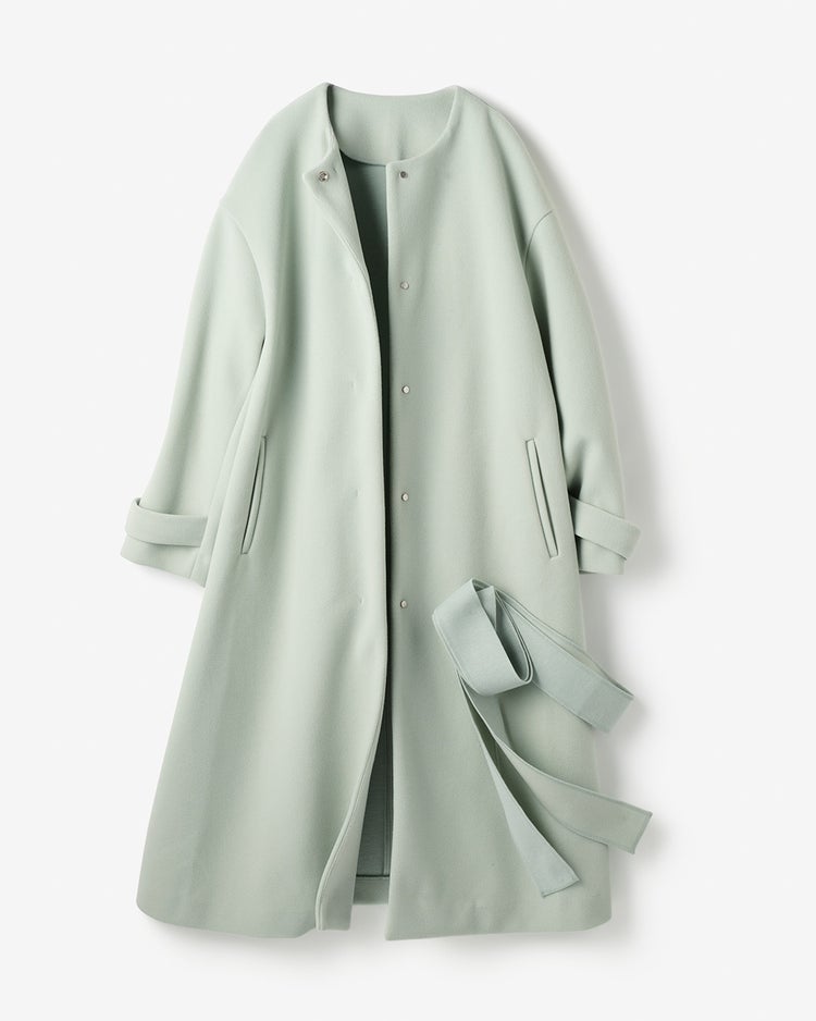 ウールライクニードル・ロングコート 詳細画像 ブルーグリーン 6