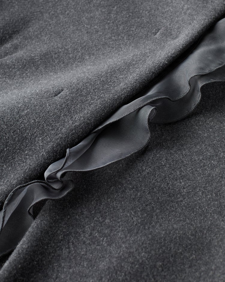 ウールライクニードル・２WAYフリルジャケット 詳細画像 グレー 8