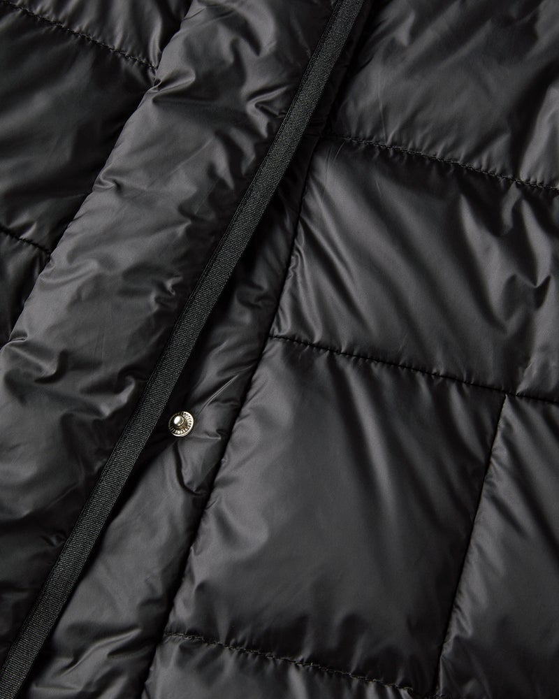 艶Airダウン・エコファーフードロングコート 詳細画像 ブラック 3