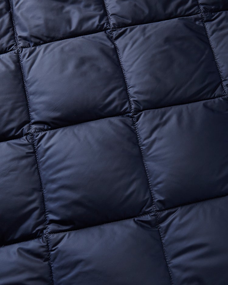 光沢タフタ・ダイヤキルトロングダウンコート 詳細画像 ミッドナイトブルー 2