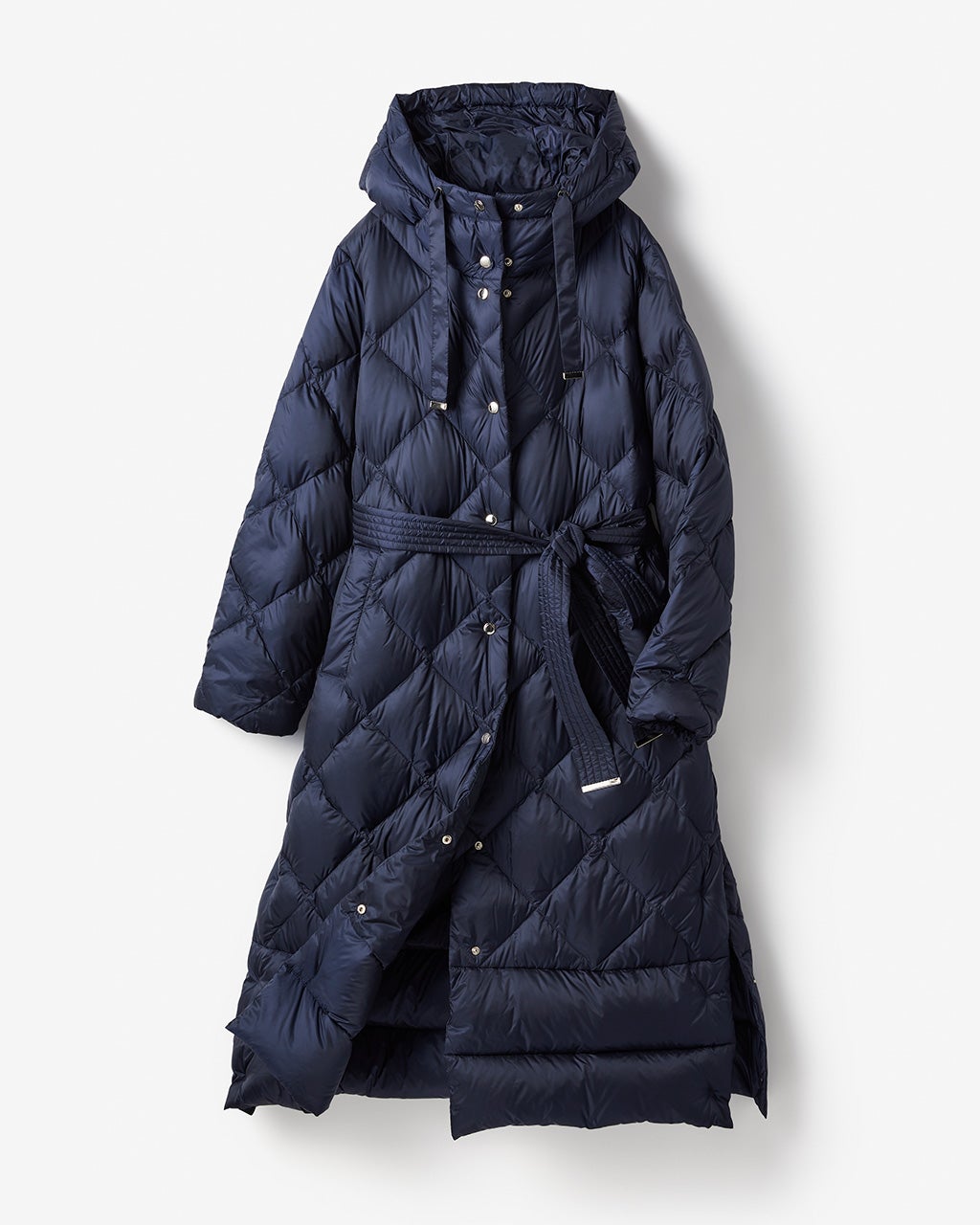 光沢タフタ・ダイヤキルトロングダウンコート/DoCLASSE