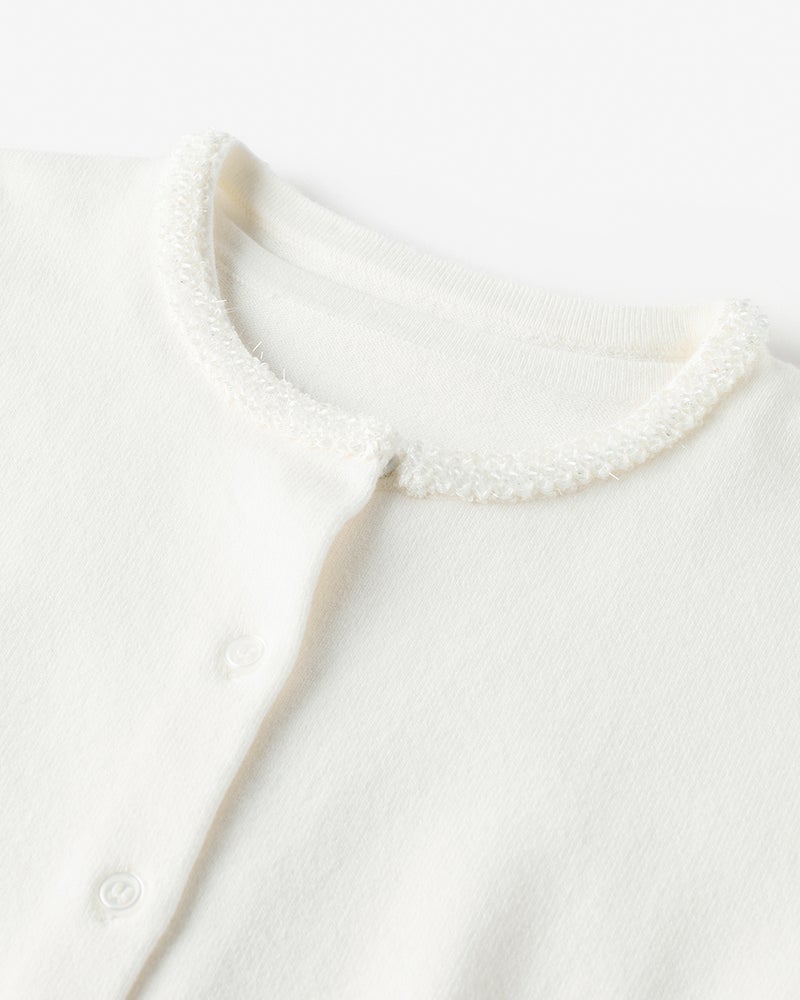 ビジューネック・アンサンブルニット 詳細画像 オフホワイト 2