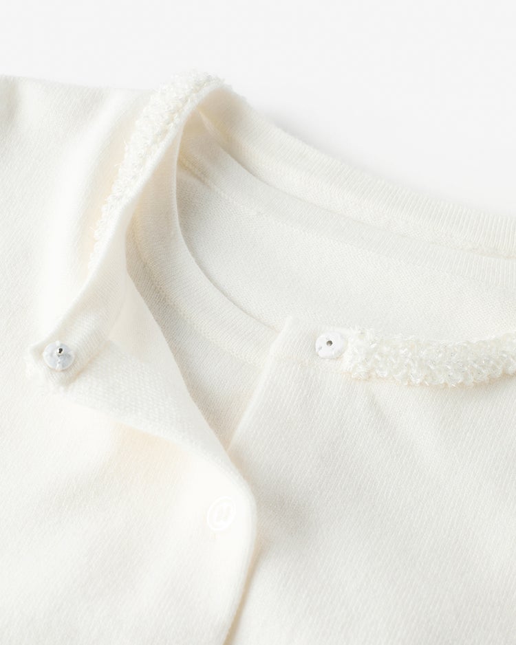 ビジューネック・アンサンブルニット 詳細画像 オフホワイト 3