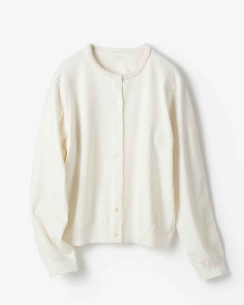 ビジューネック・アンサンブルニット 詳細画像 オフホワイト 7