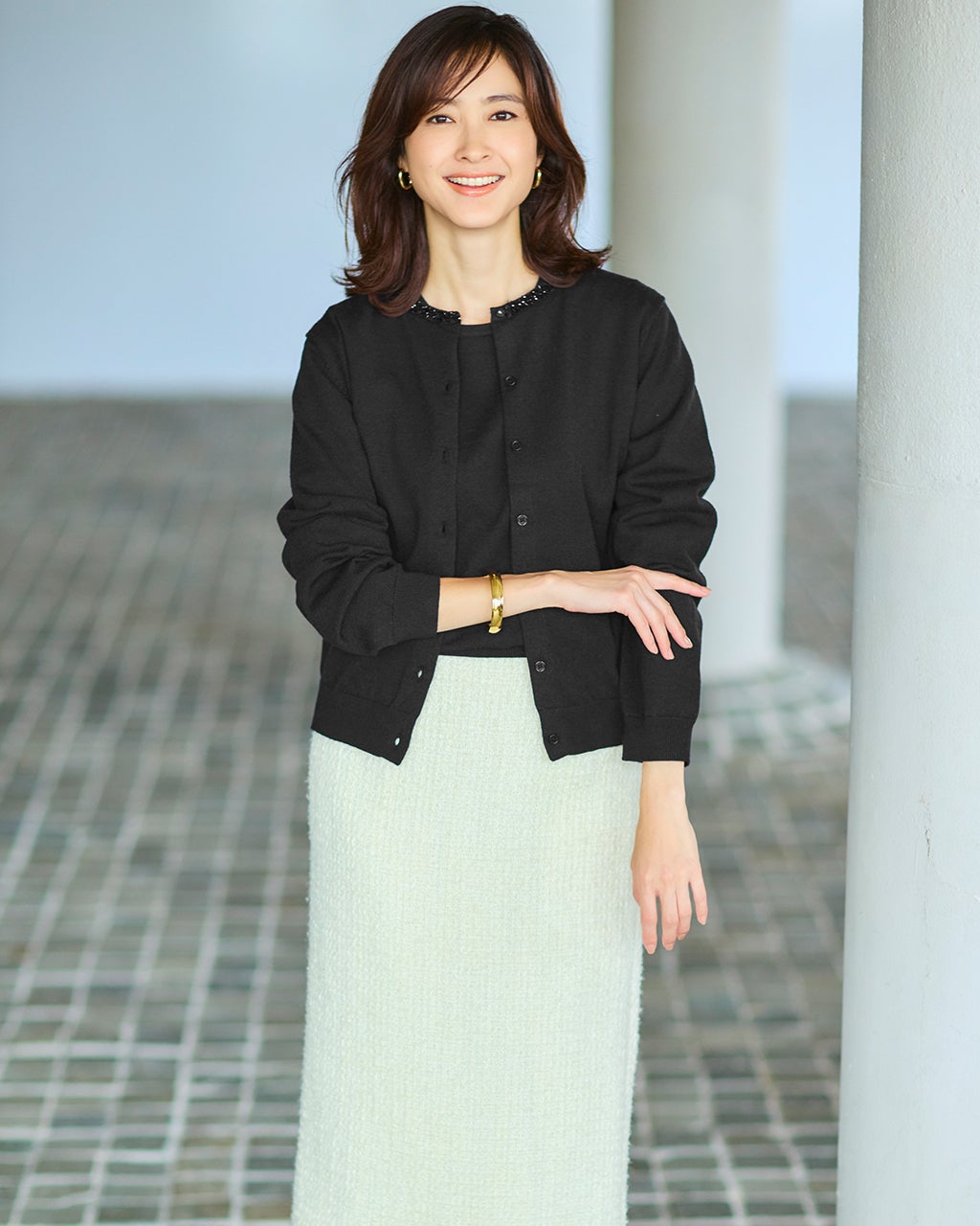 レディース カーディガン（ブラック）一覧/40代50代からのファッション