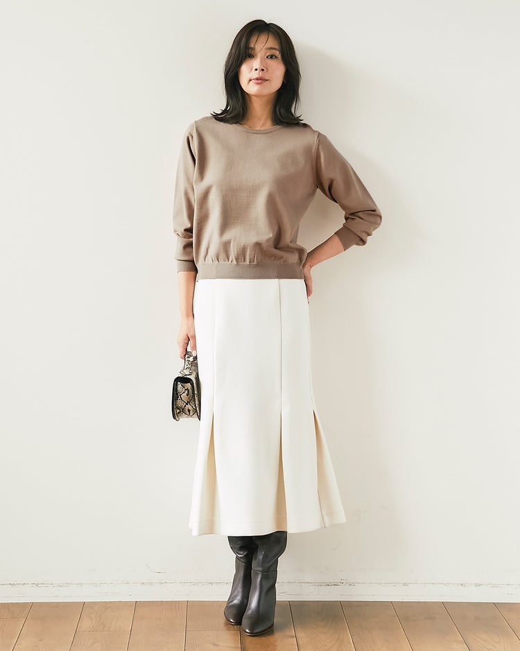 ビジューネック・アンサンブルニット 詳細画像 ベージュ 5