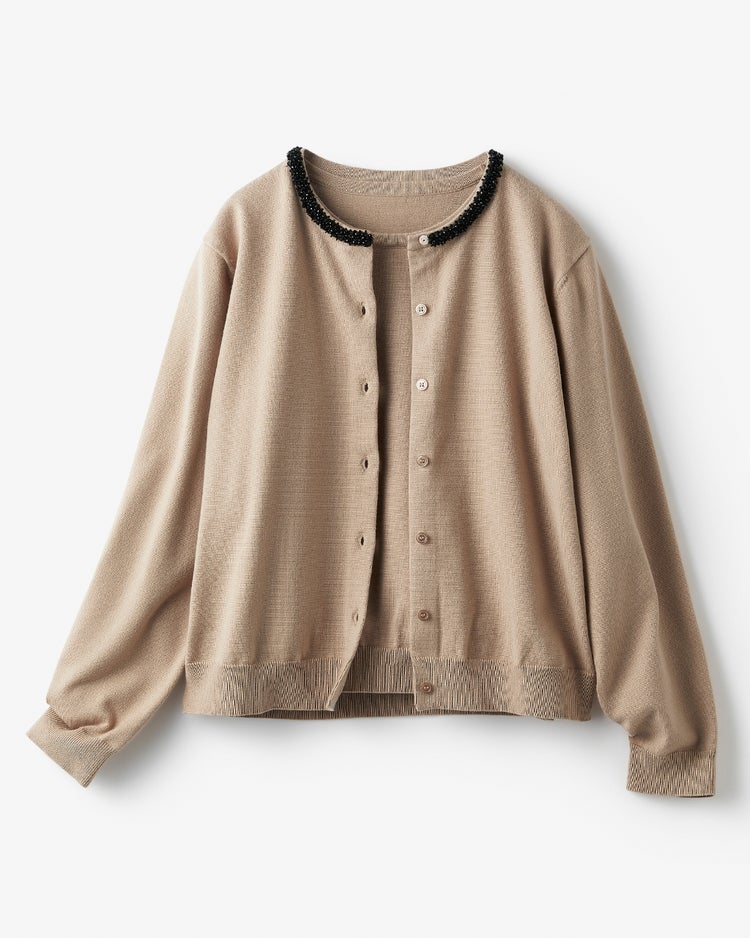 ビジューネック・アンサンブルニット 詳細画像 ベージュ 8