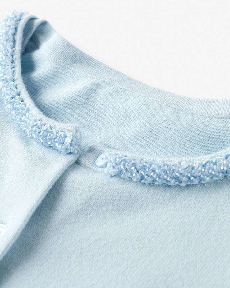 ビジューネック・アンサンブルニット 詳細画像 ライトブルー 5