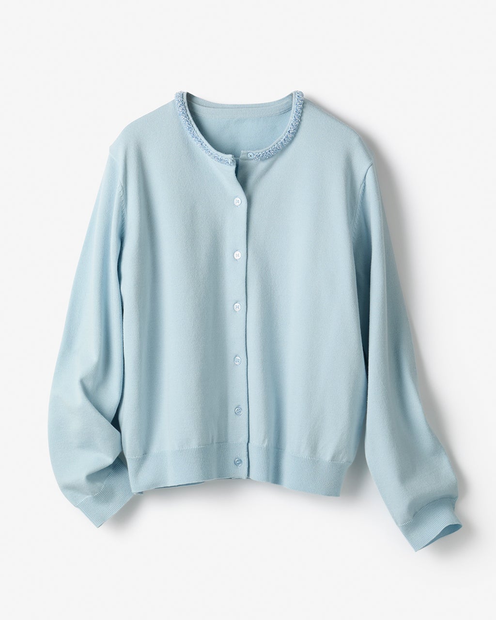 TO BE　CHIC ビジューカーディガン&　半袖ニット　アンサンブル 2点セット バイカラー Vネック カーディガン & 半袖 ニット