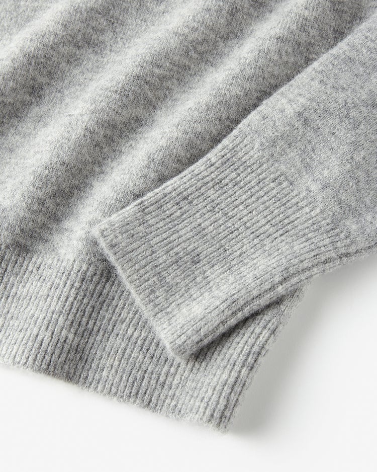 ウール混・ネックビジューセーター 詳細画像 ライトグレー 5