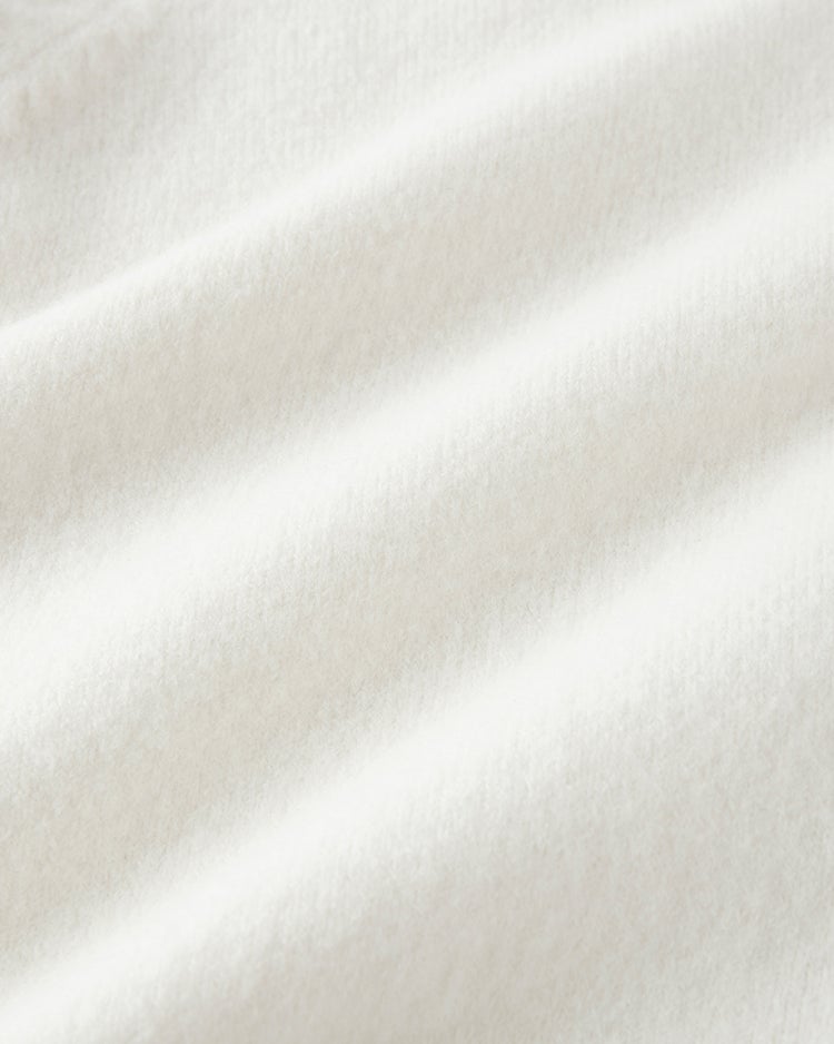 ウール混・ネックビジューカーディガン 詳細画像 オフホワイト 5