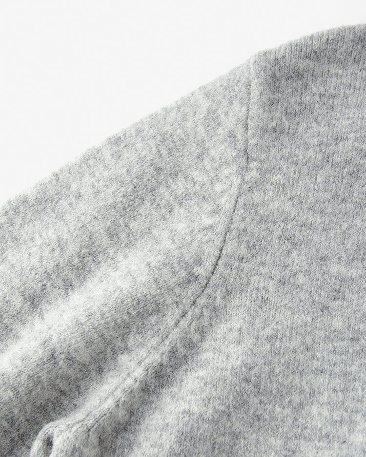 ウール混・ネックビジューカーディガン 詳細画像 ライトグレー 3