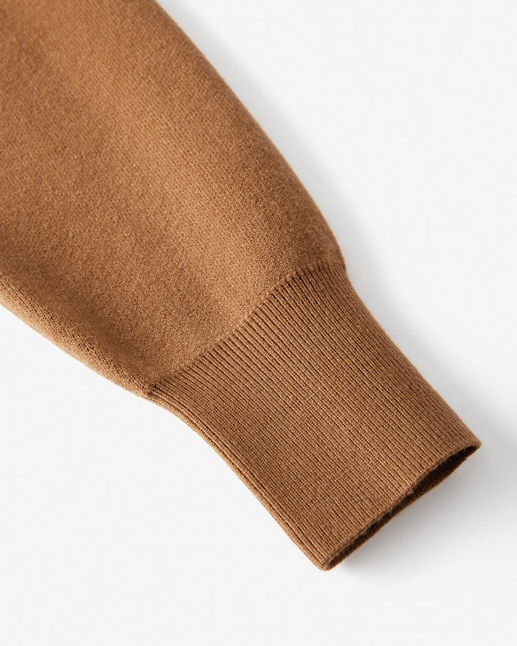 ダブルジャカード・レタリングニット 詳細画像 キャメル 3